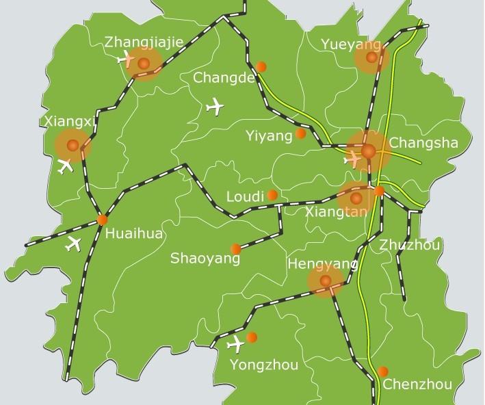Map of hunan